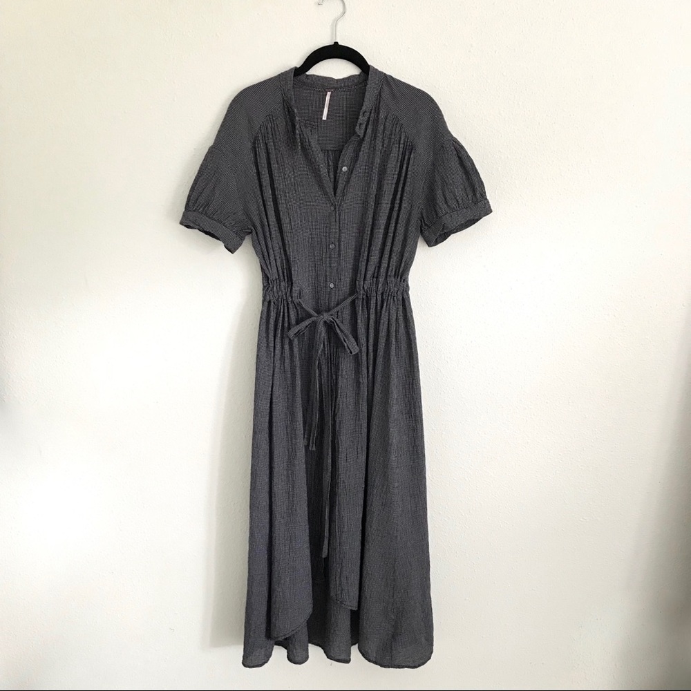 Free People Button Down Midi Dress